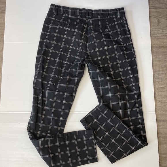 GAP slim city windowpane check ankle length minimalist neutral career - Picture 5 of 7